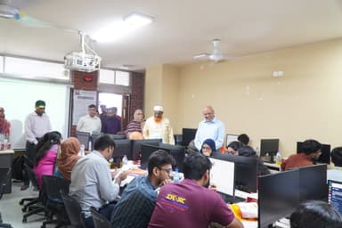 Deep focus and intense problem-solving during the contest hours.