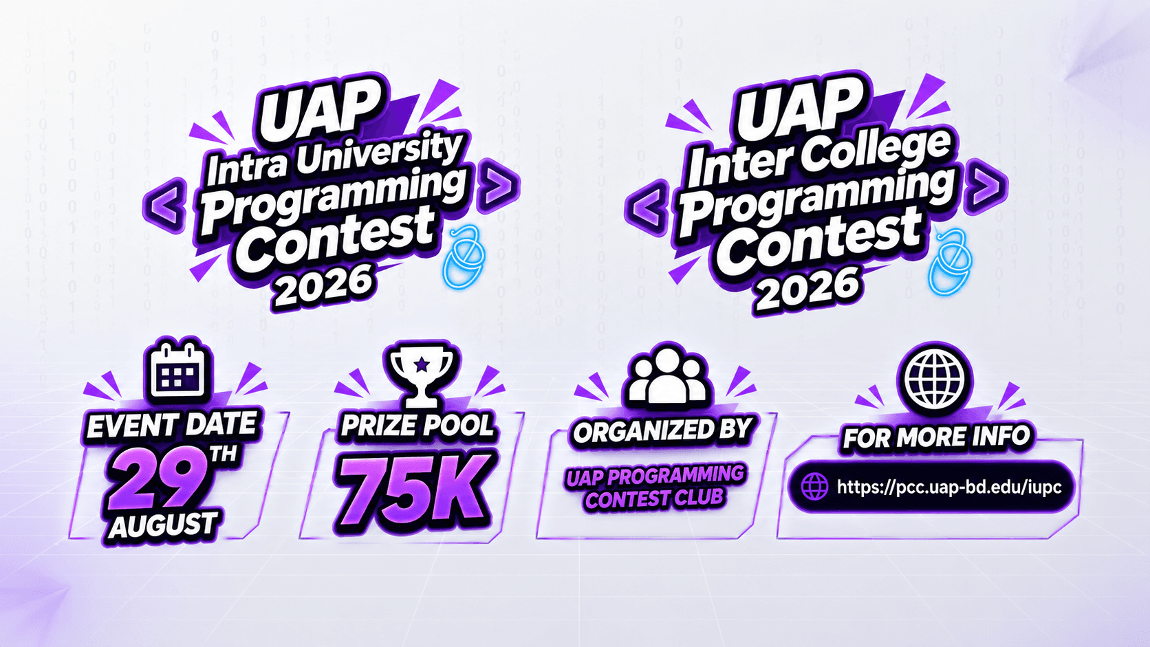 Inter College and Intra University Programming Contest poster